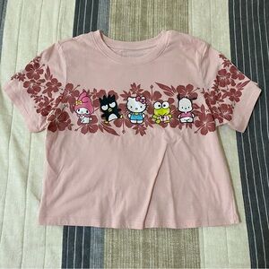 Sanrio Pink Hello Kitty & Friends Floral Graphic Tee